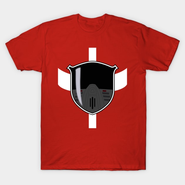 Lightspeed Rescue Red Ranger Visor T-Shirt by mavgagliano